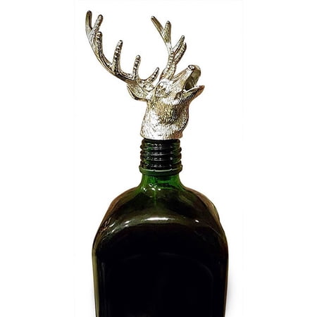 Deer Head Wine Pourer Bottle Stoppers Zinc Alloy Bar Tools