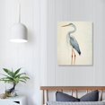 thumbnail image 3 of JRXY - Framed Canvas Wall Art - Heron Bird - Wild Animal - Gallery Wrap Modern Home Art | Ready to Hang - 16x20 Inch Picture 2, 3 of 3