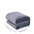 thumbnail image 3 of Soft And Breathable All Season Blanket For Bed Couch Sofa Cozy Comfort Lightweight Warmth Blanket Simple And Plain Colored Plush Blanket, Multifunctional Plush Blanket Cover, Thickened And Warm, 3 of 4