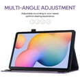 thumbnail image 3 of Allytech Case for Samsung Galaxy Tab S6 Lite 10.4 Inch 2022/2020 Model (SM-P610/P613/P615/P619) with Pen Holder & Card Pocket, Auto Sleep Wake Multi-Angle Viewing Soft TPU Back Cover, Purple, 3 of 8