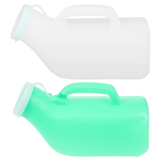 NUOLUX 2Pcs Urinals for Men Travel Pee Bottles for Men Bedpan Bottles