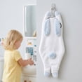 thumbnail image 2 of REGALWOVEN Cute Animal-Shaped Hanging Hand Towels, Super Absorbent Soft Coral Fleece Towels for Kitchen, Bathroom, Home Decor, 13" x 6" White 1pk, 2 of 7