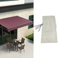 thumbnail image 4 of Outdoor Telescopic Canopy Dust Cover 210D Oxford Cloth Waterproof Sunscreen Awning Protective Cover 366x30.5x21.6cm / 144.1x12.0x8.5in, 4 of 8