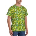 thumbnail image 2 of Vsdgher Watercolor Kiwi Fruits Summer Print Men's Dry Fit Mesh Athletic Shirts Moisture Wicking Tennis T-Shirt Tops, 2 of 9