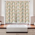 thumbnail image 2 of Ambesonne Flamingo Kitchen Curtains, Tropic Birds Exotic Garden, 55"x39", Multicolor, 2 of 3