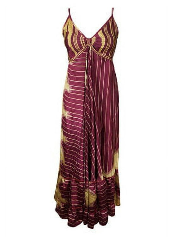 Womens Strap Sundress, Purple Travel Dress S/M