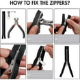 thumbnail image 5 of 85 Pieces Of Zipper Repair Set 3mm, 5mm, 8mm Metal Zipper Replace Zipper Kit, 5 of 5