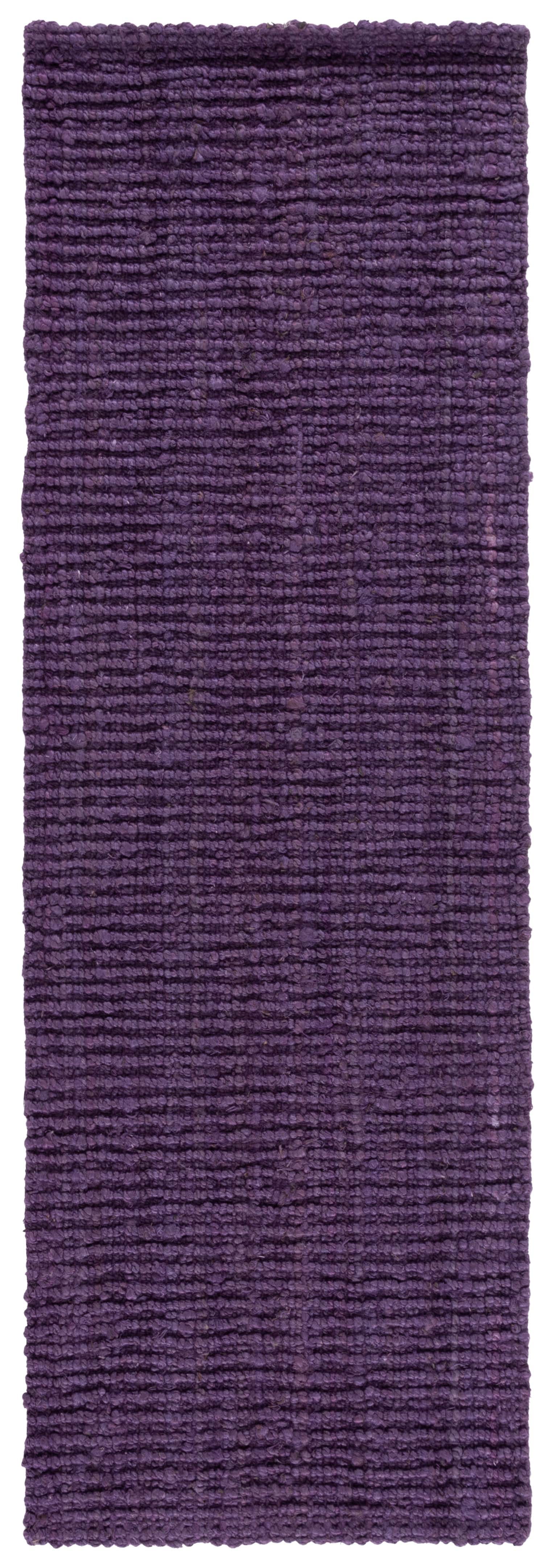 Safavieh Natural Fiber Levi Solid Runner Rug, Purple, 2'6" x 6'