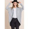 thumbnail image 4 of BOMBOM Open Front Long Sleeve Cocoon Cardigan, 4 of 5