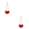 thumbnail image 1 of Transemion 2x Breathable And Not Easy To Deform Hanging Flower Pots For Indoor And Outdoor red 2Set, 1 of 6