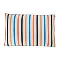 thumbnail image 2 of Lr Home Bold Bengal Striped Pillow Dog Bed, Blue, Orange, 24" x 36" x 3", 2 of 10