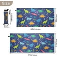 thumbnail image 4 of SKYSONIC 30"x60" Beach Towel with Travel Bag, Dinosaurs Adventure with Palms Oversized Sand Free Camping Towel Quick Dry Pool Bath Sport Towels, 4 of 7