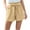 Khaki-04, variant on REALiKUN Women Casual Shorts Ruffle Bowknot Tie Waist Summer Shorts with Pockets