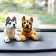 thumbnail image 6 of KRONDO Car Interior Ornaments Cute Shaking Plush Dog Dalmatian/Husky/St. Bernard/Chihuahua/Shepherd/Beagle Q3D0 Gift Decoration Childre, 6 of 9