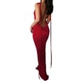 thumbnail image 3 of Txlixc Vestido de mujer con tirantes italianos de color sólido Txlixc moda, 3 of 6