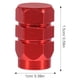 thumbnail image 5 of PTOOTP 4 tapones redondos de aleación de aluminio para válvula de neumático de coche (rojos), 5 of 7