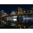 thumbnail image 2 of Pittsburgh Bridges Night Wall Mural by Wallmonkeys Peel and Stick Graphic (24 in W x 18 in H) WM326566, 2 of 4