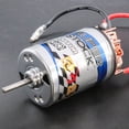 thumbnail image 4 of Tignapoo High Torque 550 Brushed Motor for Climbing Cars, Waterproof Stainless Steel Shell, Replaceable Carbon Brushes, 11T, Silver Finish, 4 of 7