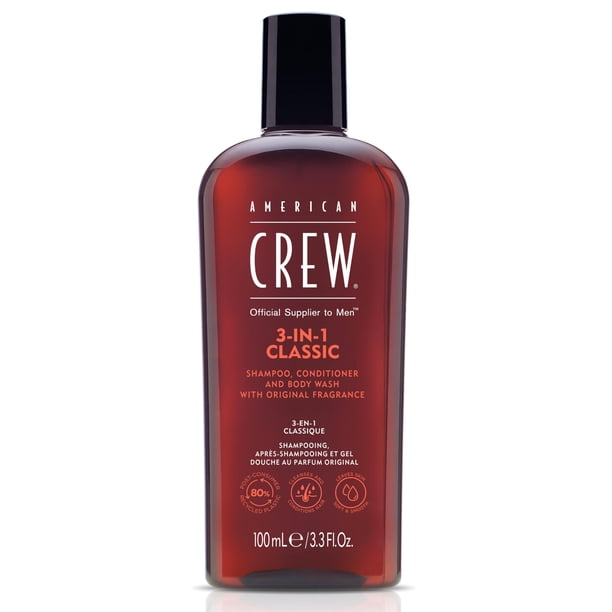 Champú, acondicionador y gel de baño 3 en 1 American Crew 100 ml