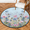 Multicolour 4, variant on CURLYOOT Round Rug 3ft Floral Area Rug, Washable Circle Mat Non Slip Floor Carpet Mat, Spring Summer Soft Indoor Rugs for Entryway Living Room Dining Room Bedroom