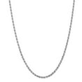 thumbnail image 6 of 10K White Gold 3.35mm Diamond Cut Quadruple Rope Chain 18 Inch, 6 of 6