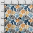 thumbnail image 2 of oneOone Rayon Teal Green Fabric Tropical Abstract Leaf Dress Material Fabric Print Fabric By The Yard 56 Inch Wide, 2 of 4