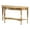 Brown, variant on Beaumont Lane Traditional Burl Wood Demilune Console Table in Brown