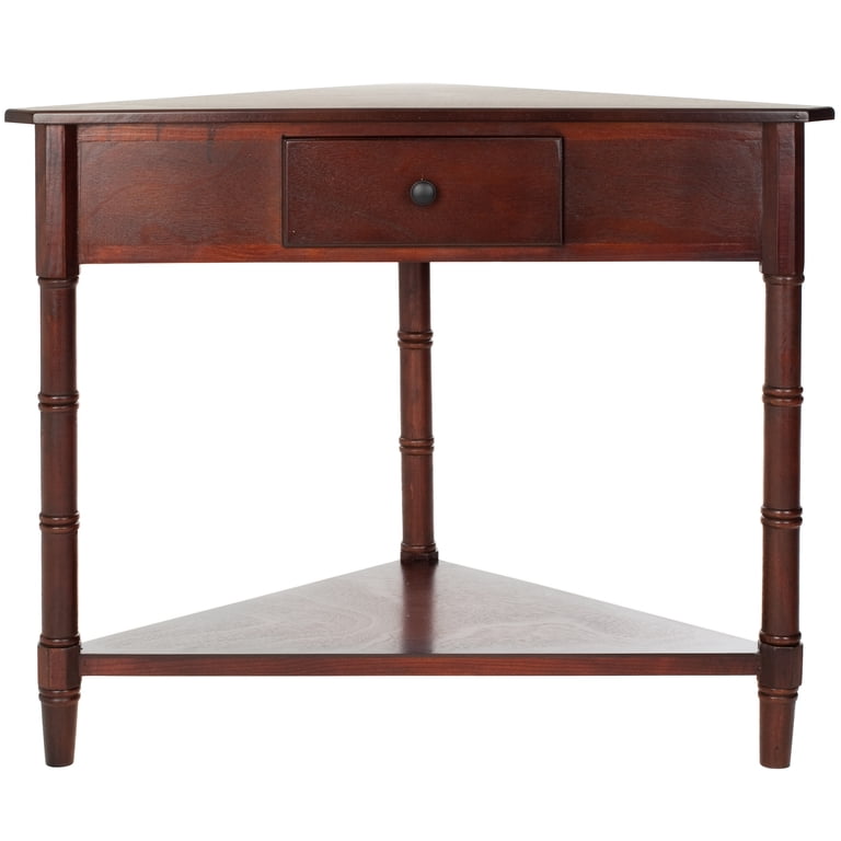 Safavieh Gomez Corner Table with Storage Drawer, Dark Cherry photo 3