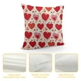 thumbnail image 4 of Nawypu  Valentine's Day Pillow Covers, Valentines Decor Polka Dots Red Hearts Love Bowknot Decorative Pillowcases for Home Sofa Couch Cushion Decoration, 4 of 5