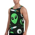 thumbnail image 2 of Rateoe Eyeball Monster Pattern Sleeveless Gym Shirt Muscle Tee Breathable Workout Shirt Slim-Fit Tank Quick Dry Fit Muscle Tank Top Bodybuilding Sleeveless T Shirt-Small, 2 of 7