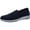 Navy Matte, variant on Walking Cradles Womens Orleans Leather Comfort Slip-On Sneakers