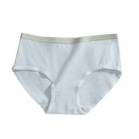 ZACPNCV Little Girls Soft Cotton Underwear Kids Cool Breathable Comfort Panty Briefs Toddler Undies Light Blue 11-15 Years