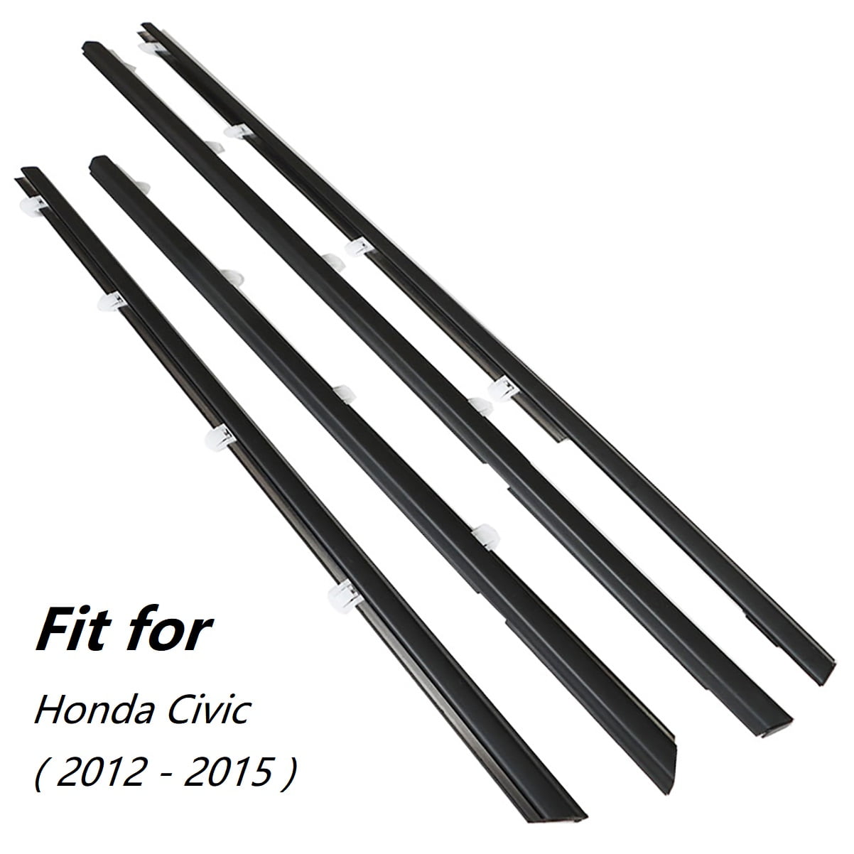 Fit for 1215 Civic Window Weatherstrip Trim Strip, Weather Stripping
