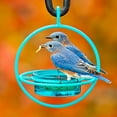thumbnail image 3 of Mosaic Birds Hummble Bold Hanging Bird Feeder for Outdoors, Oriole, Finch Wild Bird Feeders - Aqua Blue, 3 of 7