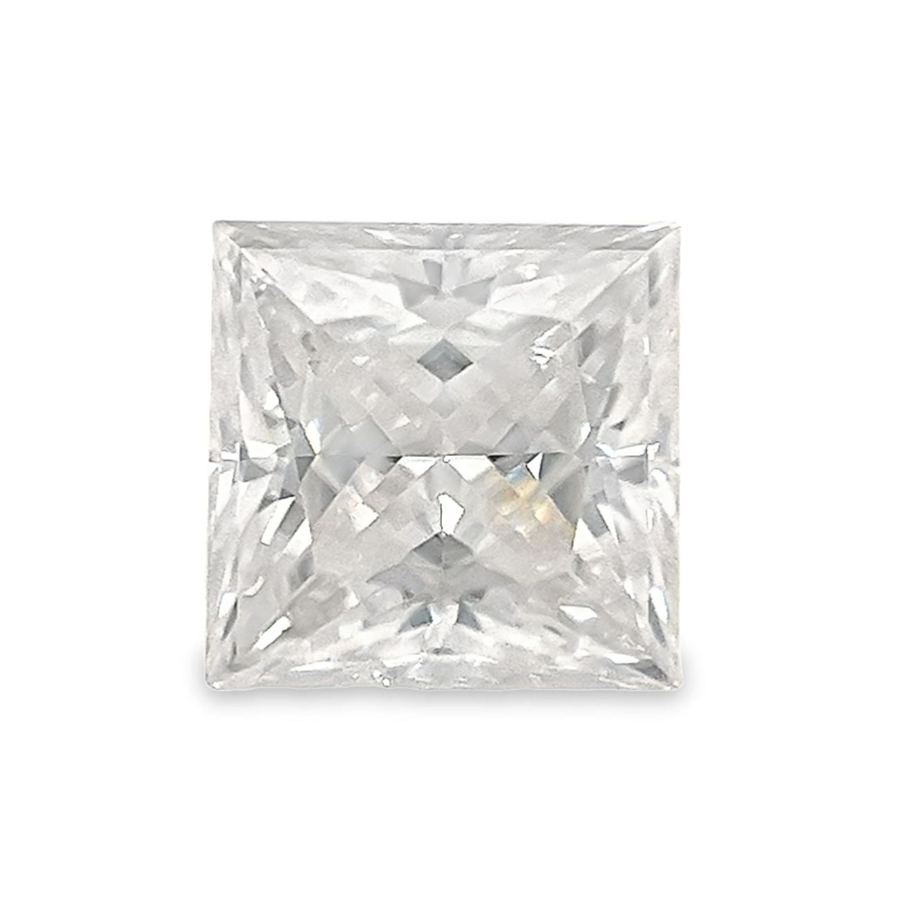 Certified Genuine 2 Carat Moissanite Princess Shape Brilliant Cut 7x7 mm Loose Gemstone April Birthstone