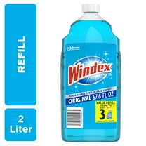 Windex® Glass Window Cleaner Refill, Original Blue, 67.6 fl oz