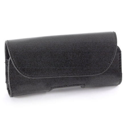 GE/Sanyo Black Leather, Horizontal Case for Nokia 5100, 6100 & 7100 Series Cell Phones