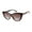 Black & Animal, variant on Women's MS128 Shield UVA and UVB Protective Cat Eye Fashion Sunglasses, 140mm