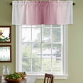 thumbnail image 3 of 2 Pack Valances for Window, Pink Grey Ombre Short Curtains for Kitchen Bedroom Living Room, Farmhouse Gradient Minimalist Rod Pocket Small Window Treatment Valance Drapes 42 x 18 Inch, 3 of 8