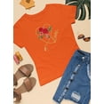 thumbnail image 3 of Red Roses Golden Chain T-Shirt Women -Image by Shutterstock, Female 5X-Large, 3 of 4