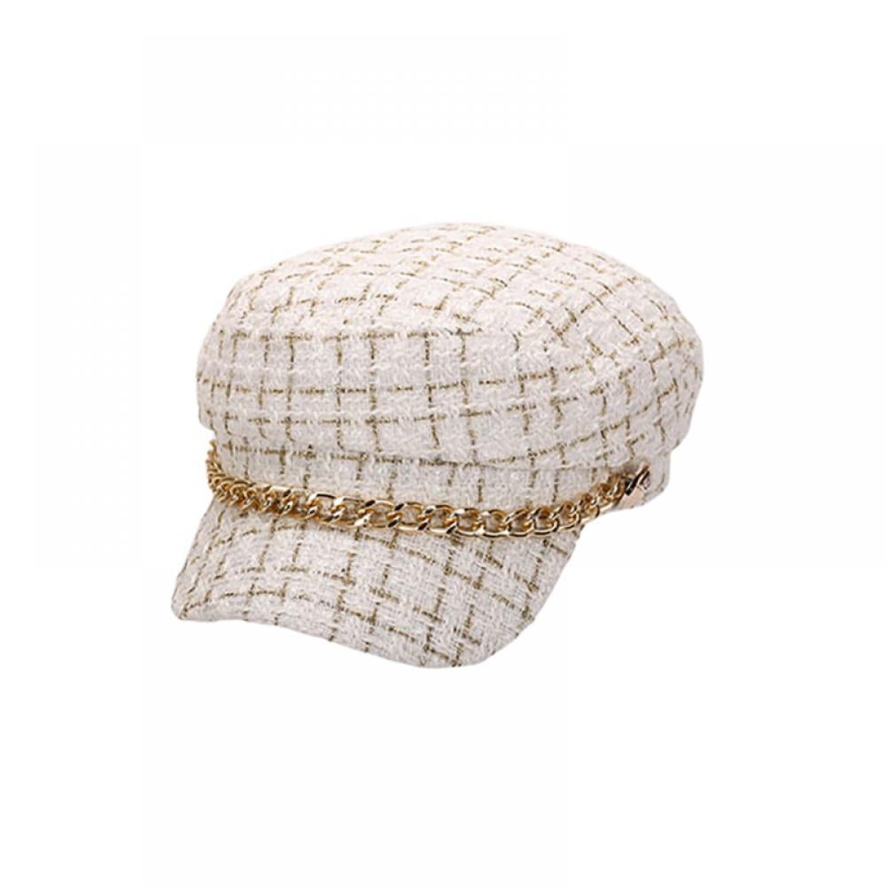 Lattice Stripe Adjustable Paperboy Plaid newsie Newsboy Hat Flat Beret Cabbie Ivy Gatsby Cap 