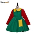 thumbnail image 3 of (En stock) Disfraz de La Chilindrina, vestido de cosplay de la película, vestido de La Chilindrina, disfraz de Cosplay de Carnaval de Halloween para mujer, 3 of 4