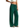 thumbnail image 5 of Wide Leg Sweatpants for Women Winter High Waisted Baggy Sweat Track Pants Drawstring Casual Pants with Pockets 2XL, 5 of 8