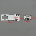 thumbnail image 6 of Huanledash Plating Self Locking Security Hasp Staple 2 Keys Cabinet Lock Drawer Padlock, 6 of 7