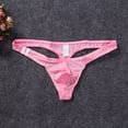 thumbnail image 2 of aturustex Men Simple Sexy Breathable Underwear Bikini Soft Cozy Skin-Friendly Low Rise Stretch Thong Underwear, 2 of 6