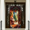 thumbnail image 5 of JoyMoreHome Christmas Door Cover, Easy Installation, 35.4x71 Inch Christmas Theme Printed Scene Decor, for Christmas Party, Home Background Ornament, 5 of 7