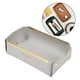 thumbnail image 5 of Bandeja de cuero para entrada, puerta, almacenamiento de zapatos, caja para artículos diversos, estuche para mesa, frutas Gris claro, 5 of 9