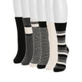 thumbnail image 3 of MUK LUKS Women's Crew Boot Socks, 6-Pack, Fits Shoe Sizes 6-11, 3 of 4