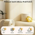 thumbnail image 4 of 1pack QZS Beige Cuttable Padded Panel,3D Anti Collision Foam Wall Padding,78.7x15.75x0.47In Portable Wall Padded Panel for Office,Playroom, 4 of 6