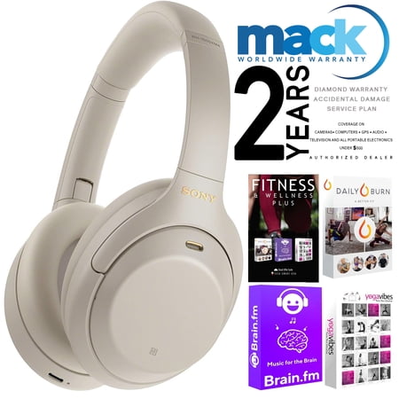 Sony WH-1000XM4 Wireless Noise Canceling Over-Ear Headphones (Silver) and JBL T110 In Ear Headphones